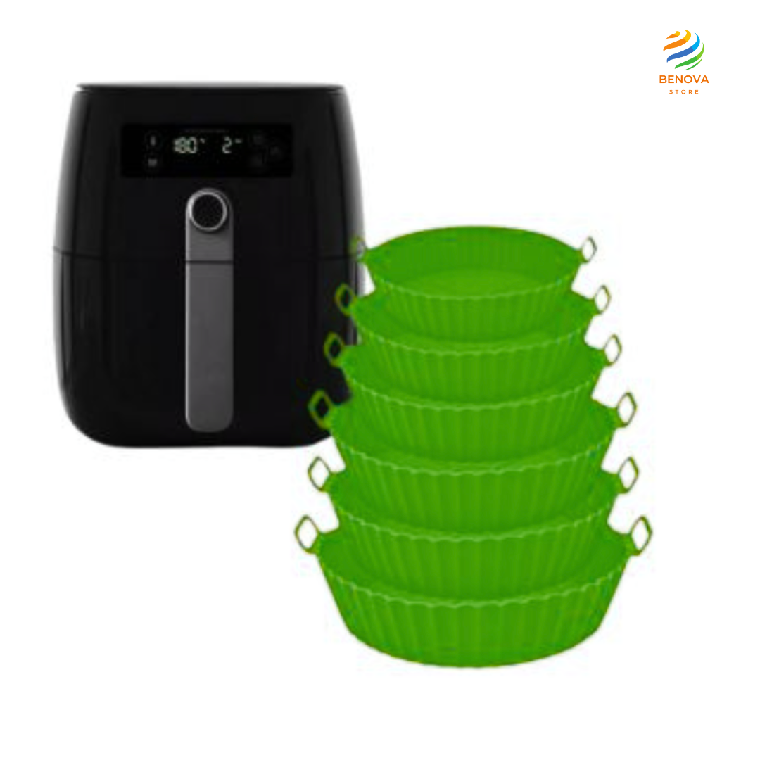 MoldePlus® Set 6 moldes silicona para Freidora de Aire