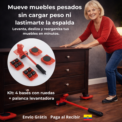 EasyMove® Mueve muebles pesados sin lastimarte ni rayar el piso