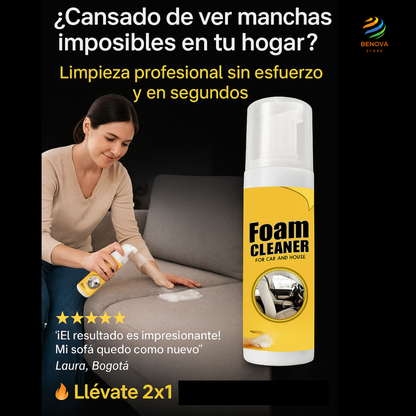 FOAM CLEANER Combo 2 x 1 Espuma Limpiadora Multiusos 200 ml