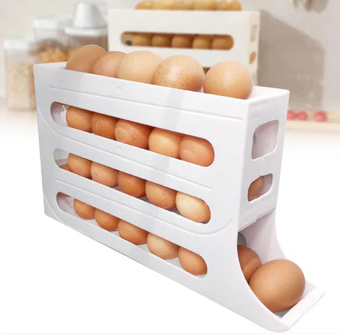 EasyEgg® Dispensador Organizador de huevos 4 niveles