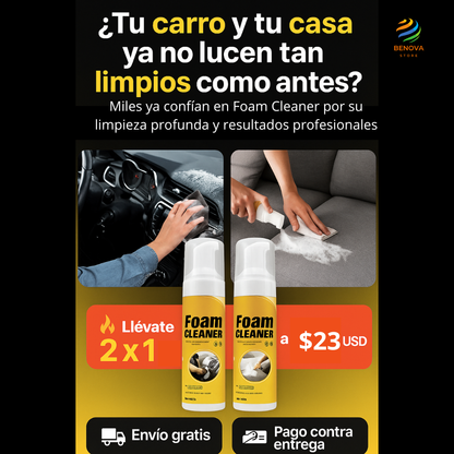 FOAM CLEANER Combo 2 x 1 Espuma Limpiadora Multiusos 200 ml