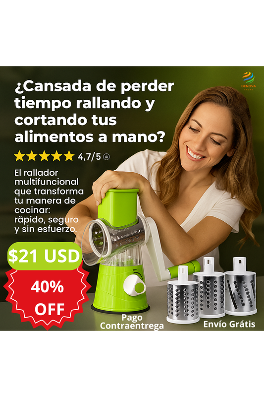 QuickSlice® RALLADOR GIRATORIO 3 en 1